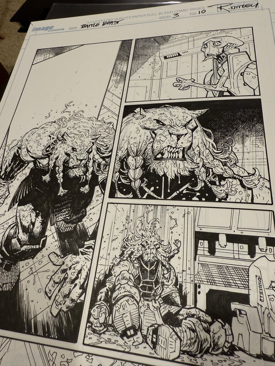 Original art from BATTLE BEAST. For your eyeballs!