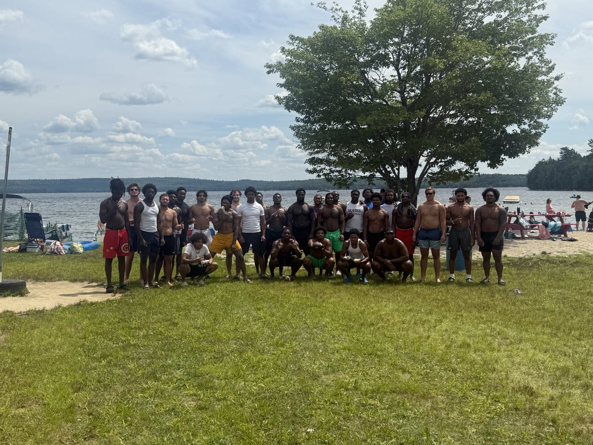 Blackhole lake day⬆️ <a href="/BlackBearsFB/">Maine Football</a>