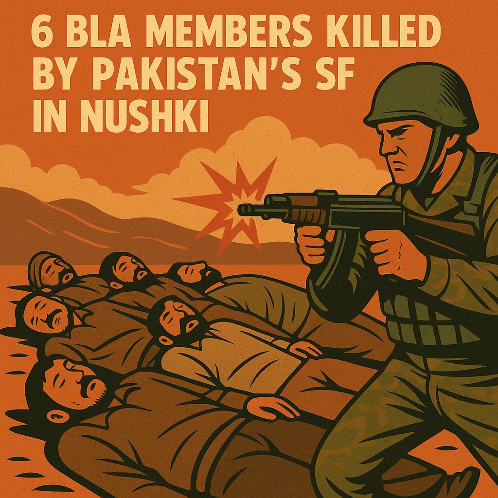 Six BLA terrorists were eliminated by Pakistan’s security forces in Nushki during a swift and precise operation. These militants were involved in cross-border coordinated attacks and had links to foreign handlers.
#Balochistan
#India #Iran #Israel