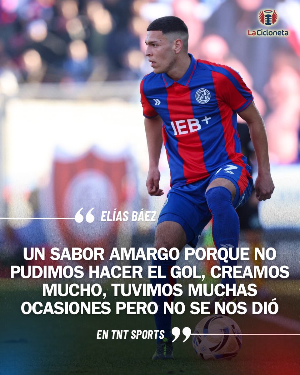 lacicloneta's tweet image. 🔵🔴 Las declaraciones de Elías Báez tras el empate de #SanLorenzo