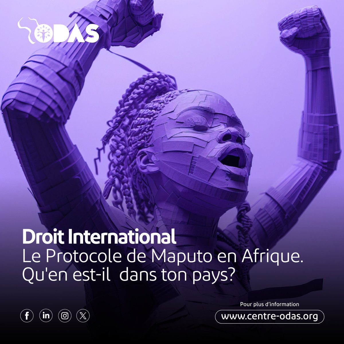 Le Protocole de Maputo n'est plus à démontrer, c'est un traité majeur en Afrique pour la protection des droits des femmes, notamment le droit à l’avortement sécurisé (en cas d'agression sexuelle, de viol, inceste, ou danger), à la santé reproductive et à vivre sans violence basée