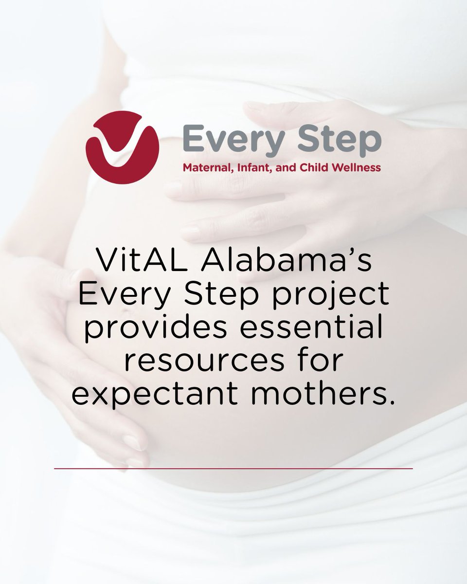 vitalalabama's tweet image. VitAL Alabama’s Every Step project provides essential resources for expectant mothers.

🔗 Find the resources you need here: vitalalabama.com/projects/every…

#EveryStep #PregnancySupport #VitALAlabama