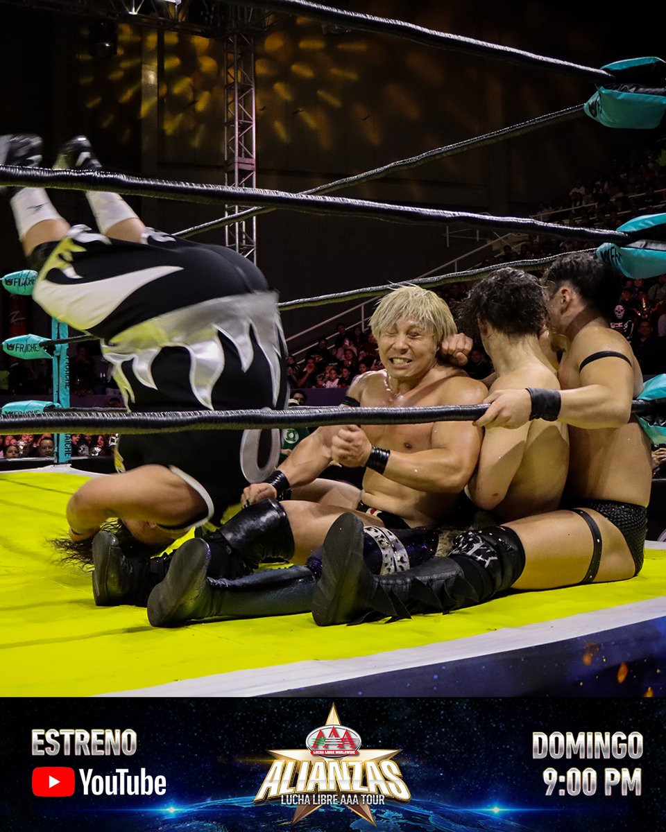 luchalibreaaa's tweet image. La segunda parte de la gira #AlianzasAAA desde Querétaro se estrena esta noche en nuestro canal de YouTube. 🤩
¡Prohibido perderse la acción!
