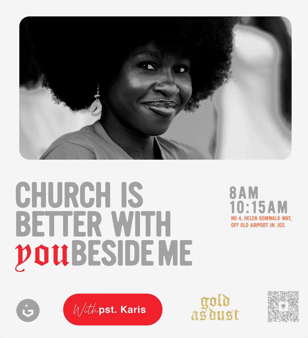 We don’t want to do church alone, we want you here with us tomorrow🤩🤍.

Join us at the Revayah by 8am for first service and 10am for second service.
You’re in for an amazing time!