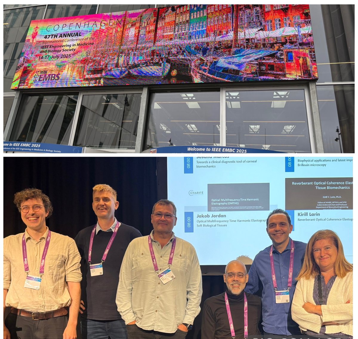 MarcoslabUr's tweet image. Great minisymposium on #Biomechanics of soft tissues: Emerging #biophotonics methods; @IEEEorg #EBM2025 led by Kiril Larin @UHouston & Giuliano Scarcelli @UofMaryland Impressive talks by Jochen Guck @maxplanckpress, Brendan Kennedy @uwanews
🙏 for invited talk @csic @UofR