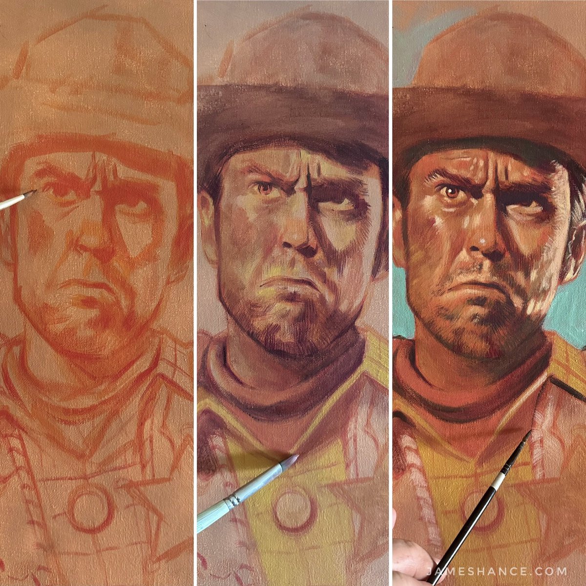 JimJeroo's tweet image. The man with no pull string 🤠
(✨🎨 Acrylic / Gouache on Canvas - Work in Progress)