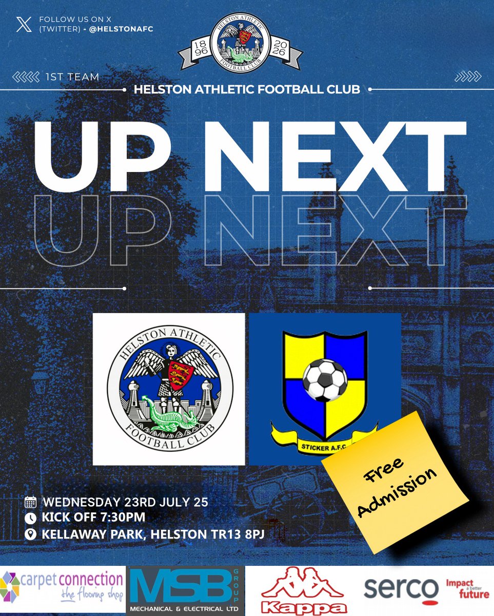 Helston Athletic FC (@helstonafc) on Twitter photo More free preseason action at Kellaway Park
<a href="/Cornishfootball/">Dave Deacon</a> <a href="/Goal_Mass/">Steve Massey</a> <a href="/HelstonOldBoys/">Helston Old Boys</a> <a href="/NonLeagueCrowd/">Non League Crowds</a> <a href="/swsportsnews/">South West Sports News</a> <a href="/swsportsnews/">South West Sports News</a> <a href="/CornwallSport/">BBC Sport Cornwall</a> <a href="/_WesternLeague_/">Western League</a> More free preseason action at Kellaway Park
<a href="/Cornishfootball/">Dave Deacon</a> <a href="/Goal_Mass/">Steve Massey</a> <a href="/HelstonOldBoys/">Helston Old Boys</a> <a href="/NonLeagueCrowd/">Non League Crowds</a> <a href="/swsportsnews/">South West Sports News</a> <a href="/swsportsnews/">South West Sports News</a> <a href="/CornwallSport/">BBC Sport Cornwall</a> <a href="/_WesternLeague_/">Western League</a>