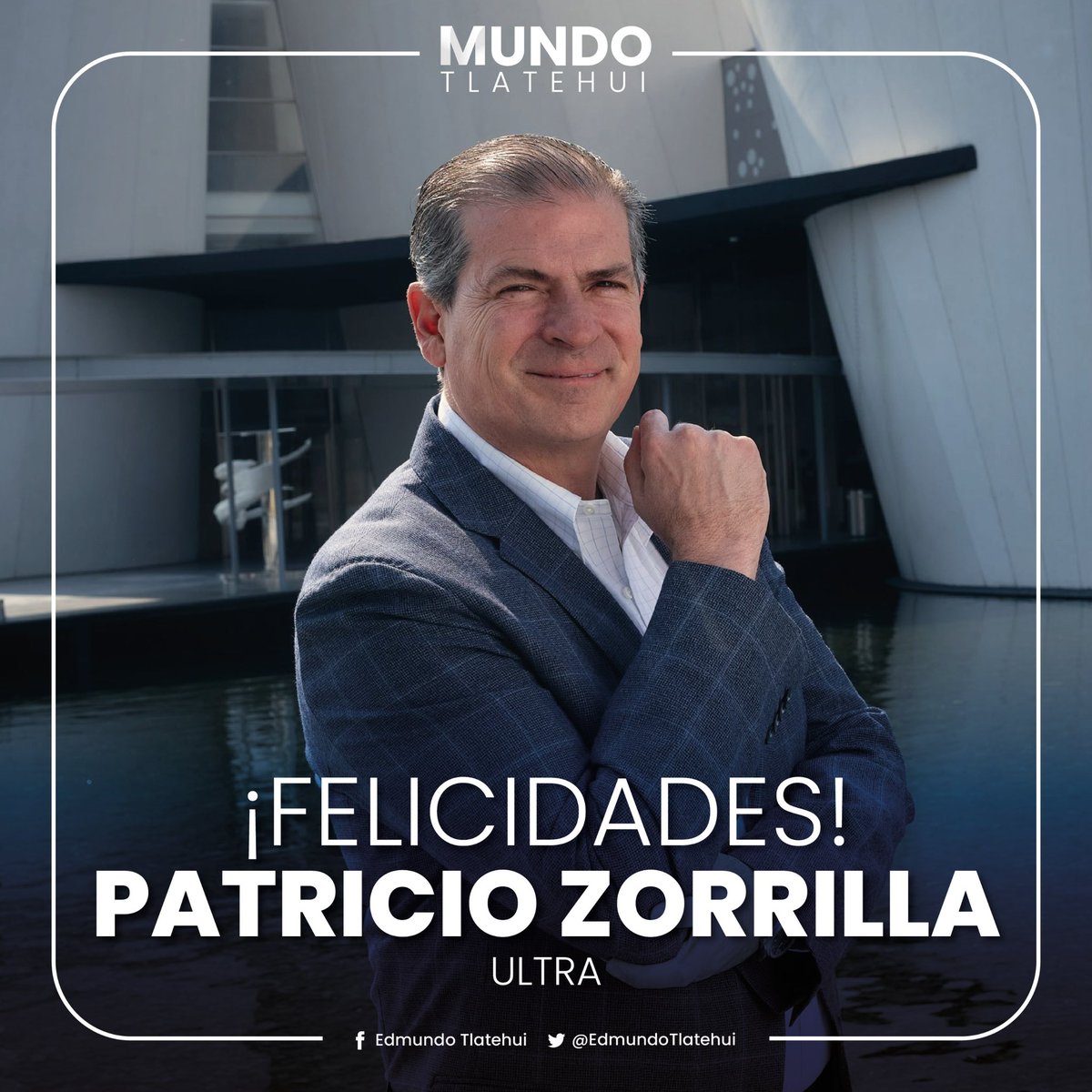 Edmundo Tlatehui (@edmundotlatehui) on Twitter photo 🎂 ¡Feliz cumpleaños, Patricio Zorrilla!
Reconozco tu liderazgo como vicepresidente al frente de <a href="/Ultrapuebla/">Ultra Noticias Puebla</a>. Tu visión y profesionalismo te han convertido un referente en la innovación de la radio y televisión. 👏
¡Enhorabuena, a celebrar en grande! 🎈 🎂 ¡Feliz cumpleaños, Patricio Zorrilla!
Reconozco tu liderazgo como vicepresidente al frente de <a href="/Ultrapuebla/">Ultra Noticias Puebla</a>. Tu visión y profesionalismo te han convertido un referente en la innovación de la radio y televisión. 👏
¡Enhorabuena, a celebrar en grande! 🎈