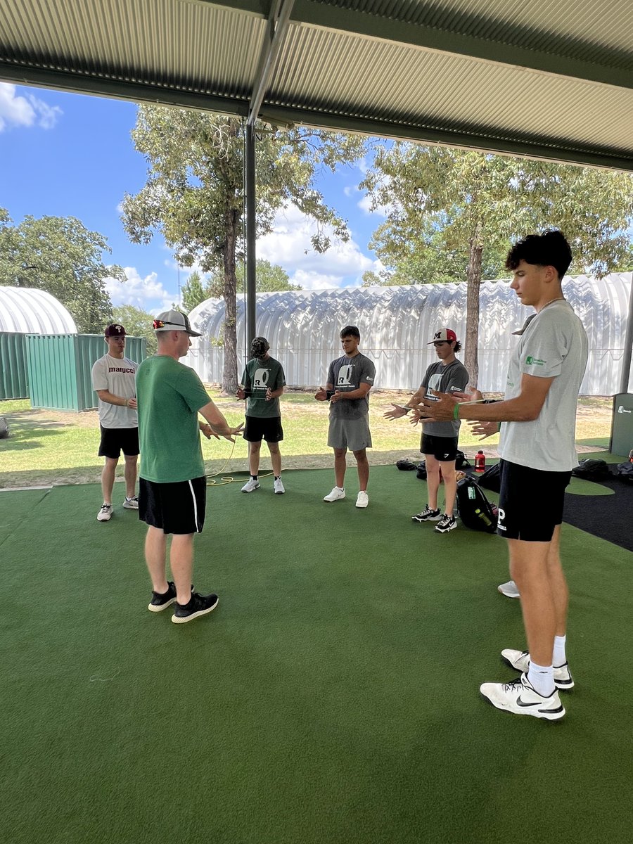 Day 2 of our "Elite Pitchers Bootcamp" is going strong.  These players are taking in the information and getting to work.  #RanchDifference