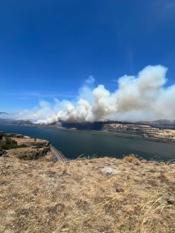 Live look at the Burdoin Fire in Washington.