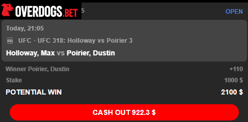 RealCryptoFace1's tweet image. GM
no trades today BUT im takin #ufc318 #overdogs
Dustin P to win over Max halloway on OVERDOGS BET
Also i know im draggin on the blackjack card counting video but its comin people.
use code FACE for some free stuff at signup