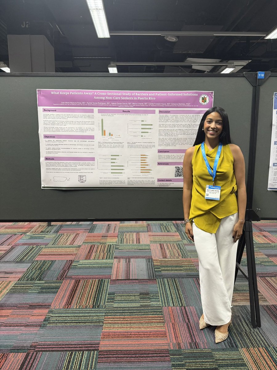 JoanNeptuneMed's tweet photo. Just a week out from the #AADInnovation Academy in Chicago, and I’m still buzzing with excitement! 🤗 I had the amazing opportunity to present two research projects focused on dermatologic care in underserved populations in Puerto Rico. 🧵👇 #DermTwitter #AAD2025 https://t.co/cWd7iPn6UT