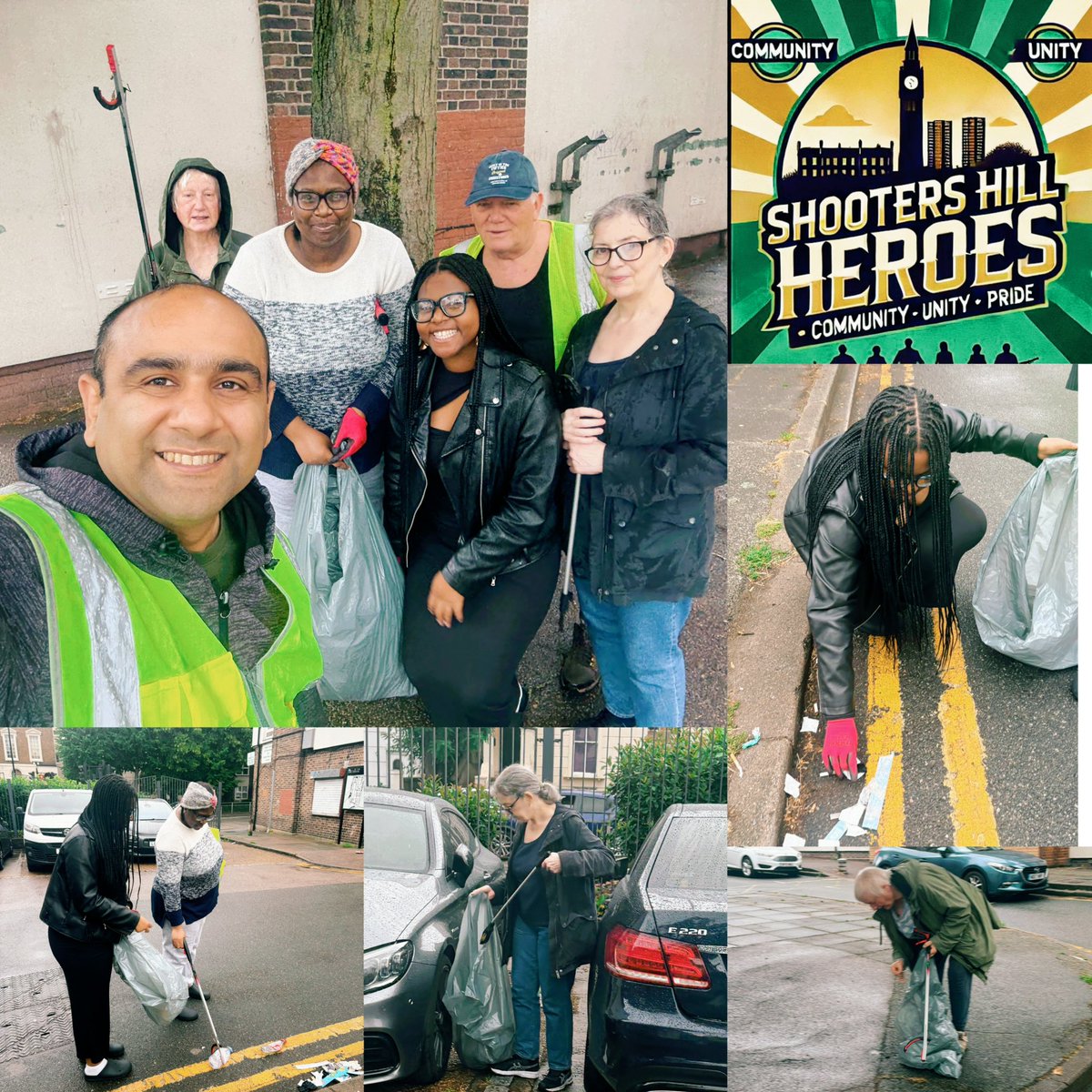 RajaZeeshan83's tweet image. Despite the rain,our team’s spirit shone at today’s Barnfield Gardens litter pick—held just after my street surgery there. A true display of community unity, dedication, and resilience. Together, we’re making Shooters Hill cleaner and stronger! 🌧️💚#ShootersHill #CommunitySpirit