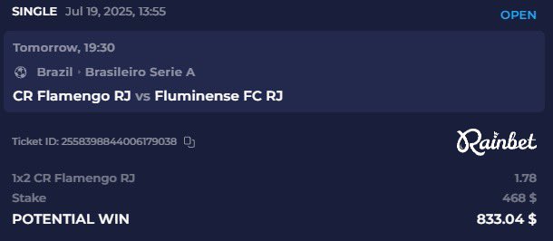 __SakaSZN's tweet image. Club World Cup got me interested in the Brazilian Football.
Predict the score - winner gets $25