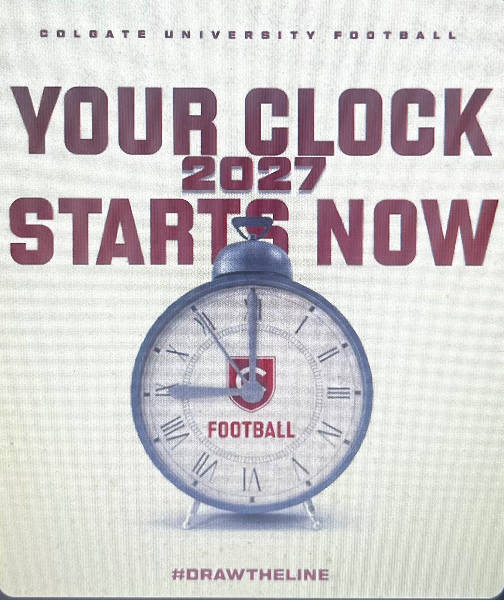 maxwellgriner's tweet image. Thank you for the interest @ColgateFB going to have a monster 25 season
@CoachTBiscardi