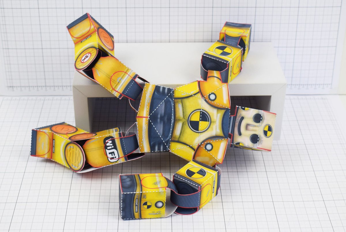 FoldUpToys's tweet image. printable crash test dummy