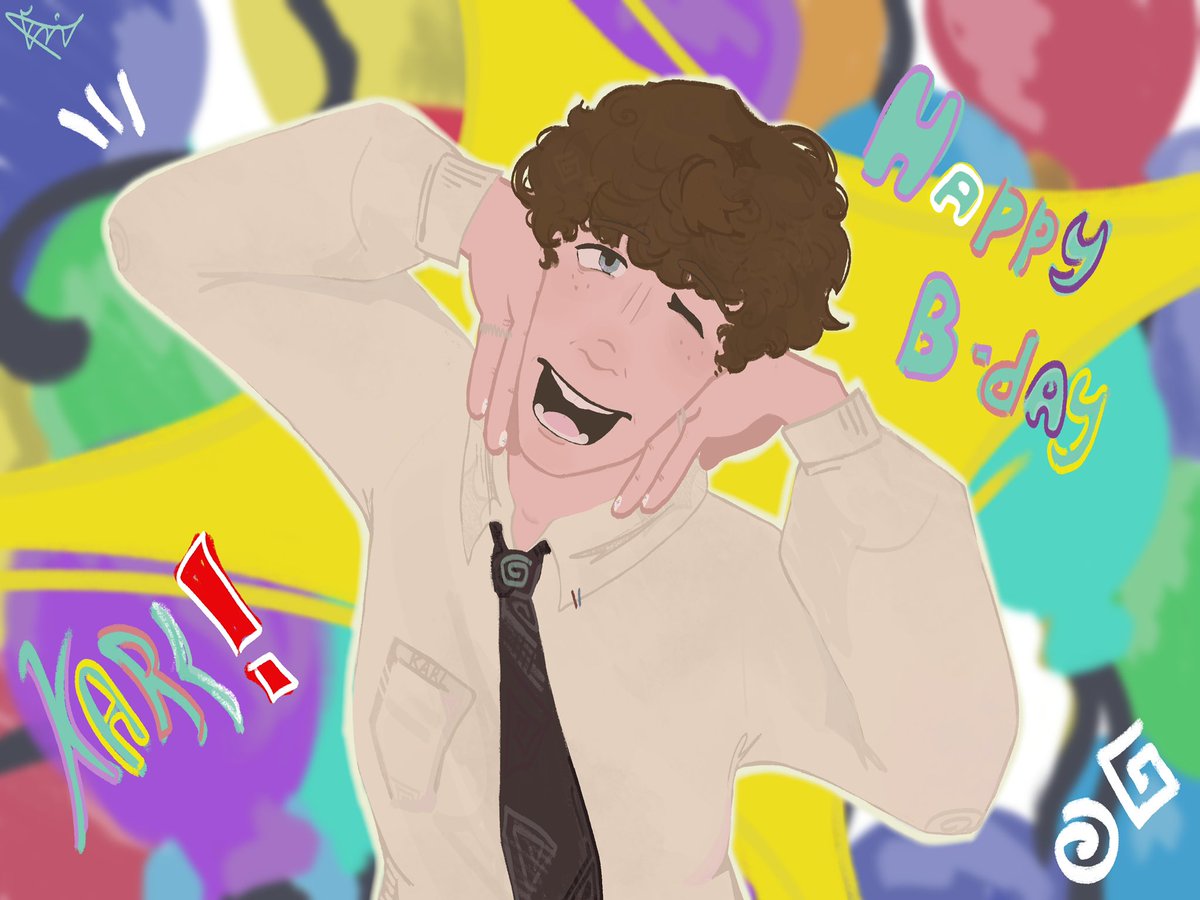 Eviii_yy's tweet photo. HAPPY BIRTHDAY KARL!!🌟🌟🌟
Love ya man!!!<D https://t.co/fsfH5YgW4k