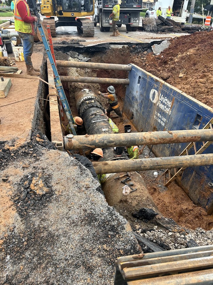 BaltCoGov's tweet image. The water main repair in Cockeysville is now complete and water service fully restored for all affected homes and businesses. York Rd. between Schilling and Ashland will partially open tomorrow (Sunday) as roadwork continues, with all lanes of traffic expected to be open Monday.