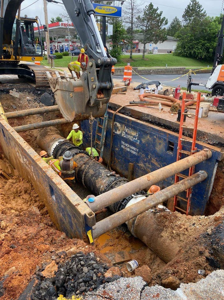 BaltCoGov's tweet image. The water main repair in Cockeysville is now complete and water service fully restored for all affected homes and businesses. York Rd. between Schilling and Ashland will partially open tomorrow (Sunday) as roadwork continues, with all lanes of traffic expected to be open Monday.