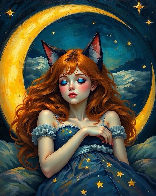 May the moon’s beams bring sweet dreams! Goodnight, friends! 😺💖💤