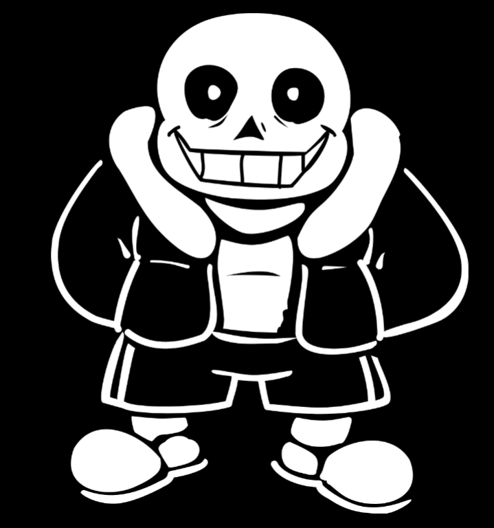 i wanted to draw sans as the fat hobo slob he truly is