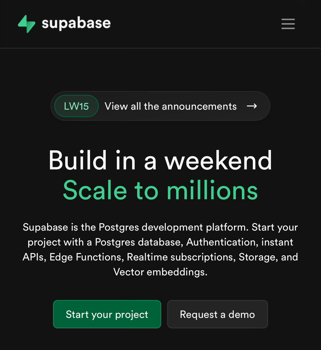 Hunter_Lott_'s tweet image. Just signed up for a @supabase account to start adding backend architecture to some of our projects.
Any recommendations? Or accounts to follow that specifically teach/talk about backend development?