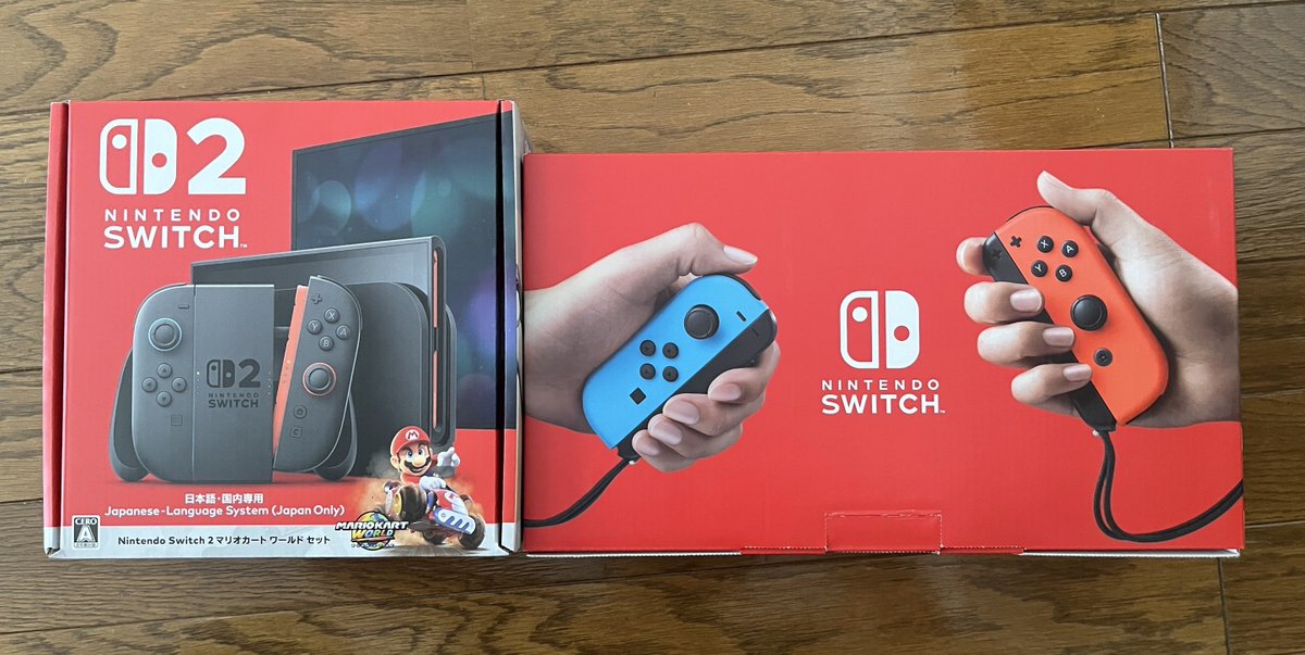 うす
ゲットしました
Switch2ってだいぶ箱小さいんすね〜
すまんがマリカーワールドって何ンゴ？が収録できるな