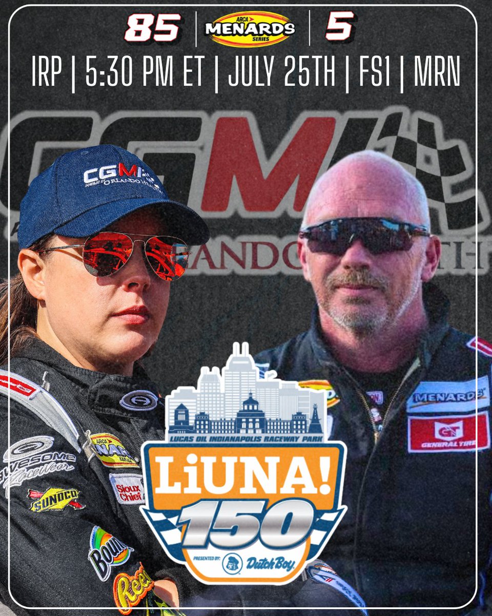 City Garage Motorsports (@cgmotorsportsfl) on Twitter photo Ready to race at IRP next Friday! 🏁
CGM rolls into Indy for the LiUNA! 150. Let’s get it! 🔥
#ARCA | #CGM | #LetsGoRacing | <a href="/orlandohealth/">Orlando Health</a> Ready to race at IRP next Friday! 🏁
CGM rolls into Indy for the LiUNA! 150. Let’s get it! 🔥
#ARCA | #CGM | #LetsGoRacing | <a href="/orlandohealth/">Orlando Health</a>