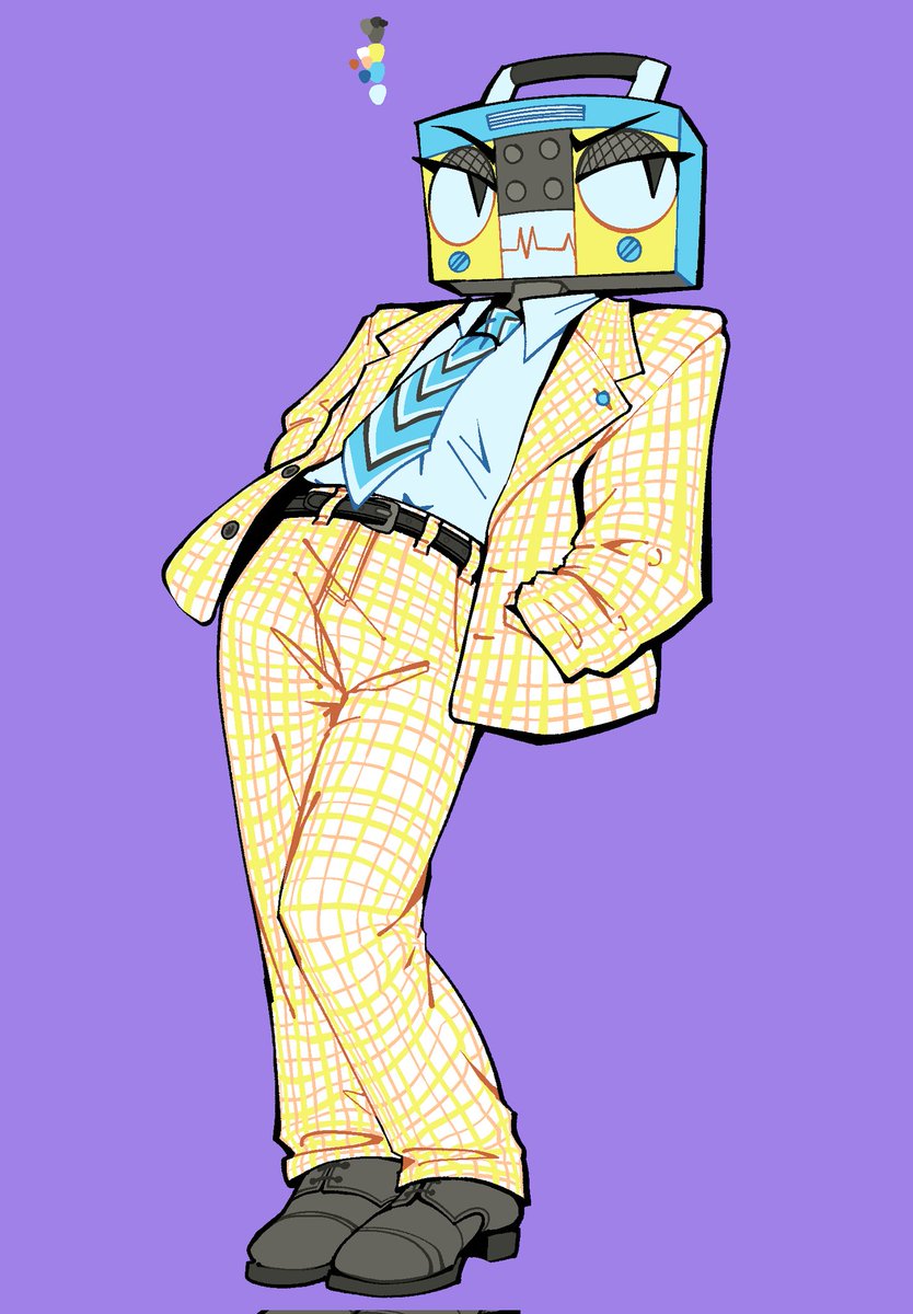 amazing commissions drawn by <a href="/LYCANR0T/">Rot ✨</a> of my Sinner OC 😍 so happy with the results! and thankful for the character design help

Name: Harmony, she/her
Death: 1980s
Position: former aspiring overlord turned Voxtek employee
Powers: music + sound related
Personality: bitter boomer