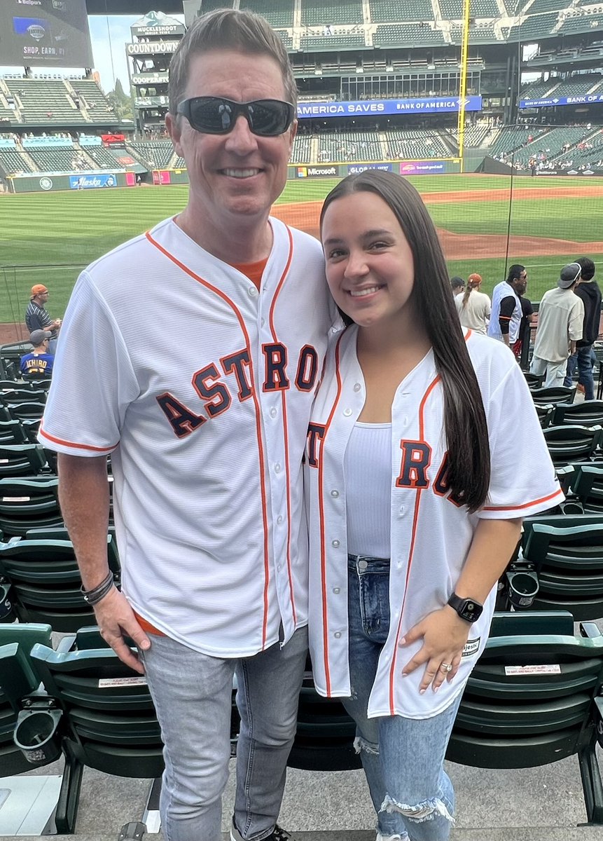 It’s been a minute H-Town but I’m still representin’ the Stros — tonight with my daughter in Seattle. Let’s Goooo! #Astros #astrosatmariners