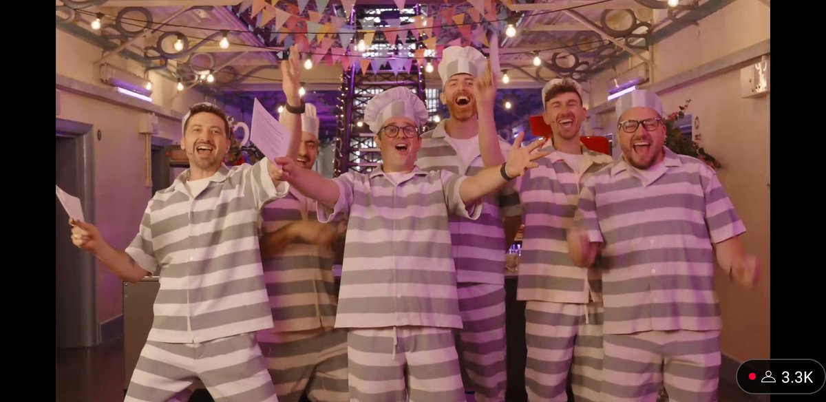 JacobPSabin's tweet image. It's that time again! It's day 1 of @SortedFood's #DoingThyme live weekend show! The boys are "locked" in the Culinary Rehabilitation And Penal facility &amp;amp; have a few challenges to rectify their past food crimes. (If possible...)
Up first is an "infinite" mystery ingredient drop!