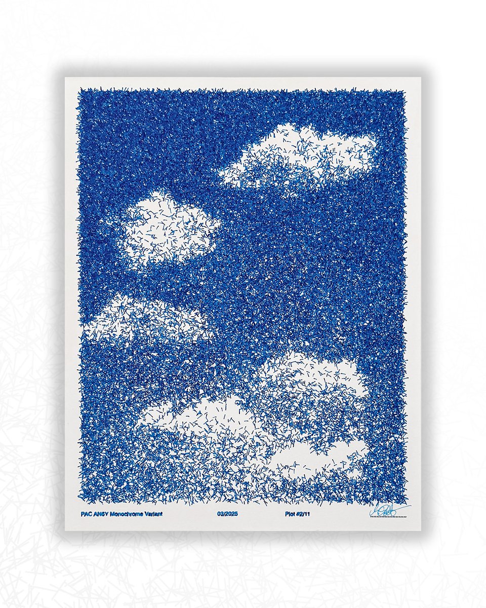 MLOdotArt's tweet image. AN6Y is one of the first pieces of my Plotting Against Centralization series, a visualization of active #Bitcoin nodes as cloud formations over the past six years. This work debuted at Art Ono fair (Seoul), and at BTC 2025 (Las Vegas).
mlo.art/news/blog-post…
☁️💙☁️💙☁️💙☁️