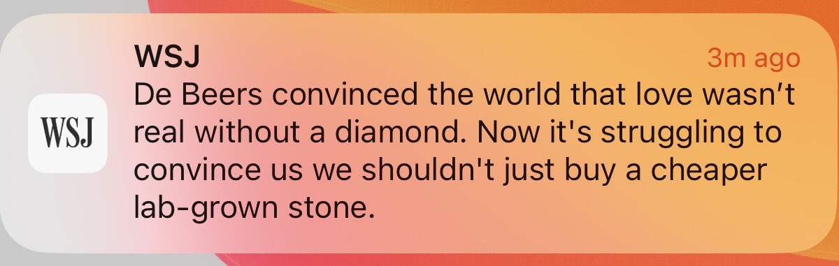 And now, 6 months later, it’s the front cover of the Wall Street Journal.