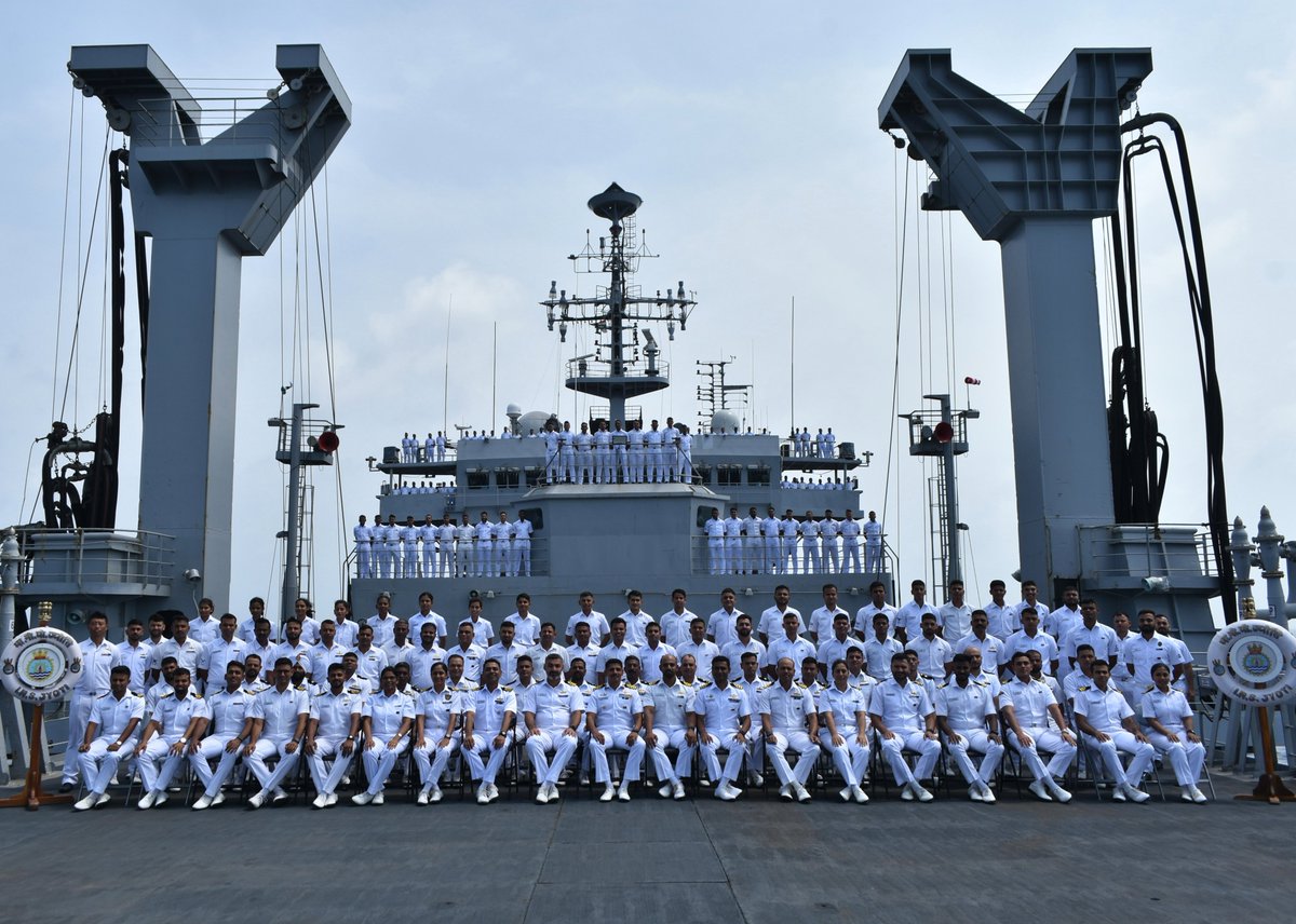 IN_EasternFleet's tweet image. #INSJyoti, the largest Fleet Support Ship of the #IndianNavy, proudly celebrates 29 years of illustrious service under the Indian Naval Ensign on 20 July.
Commissioned in 1996, the ship has been the silent power behind the punch of the #EasternSword #SunriseFleet by supporting…