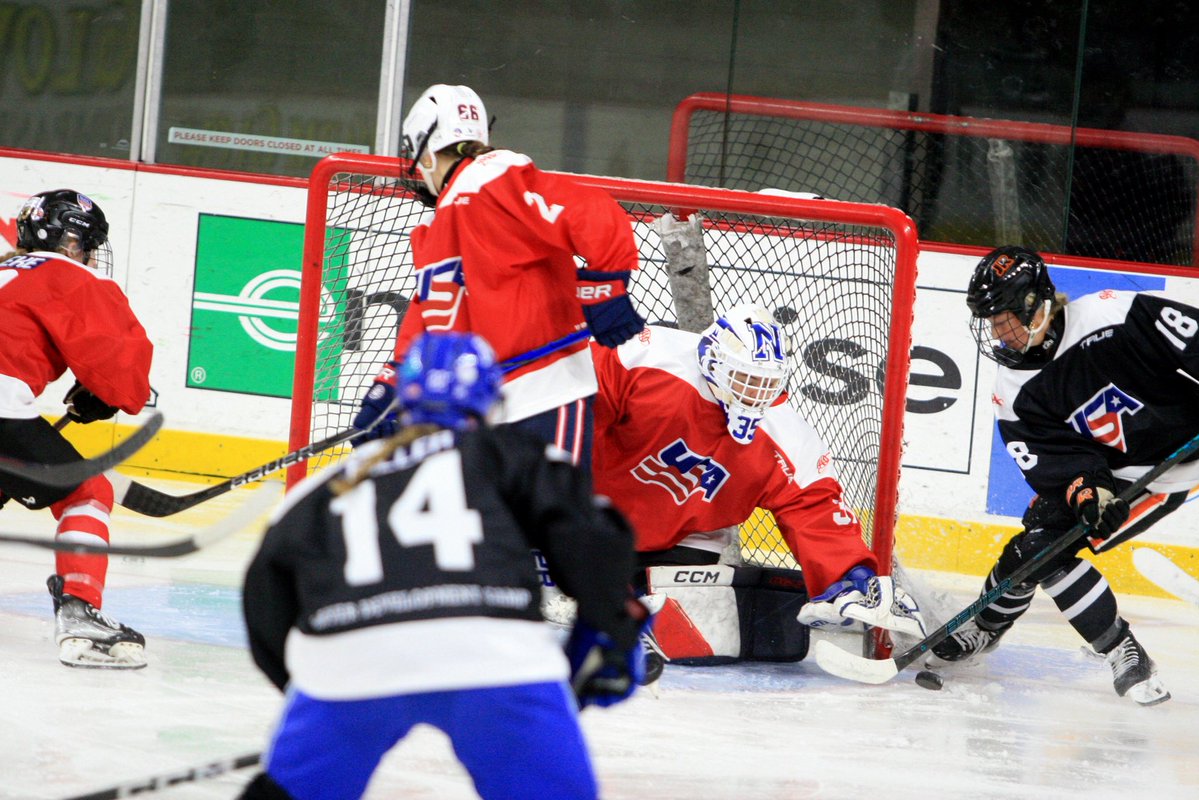 usahockey's tweet image. Day one of games is in the books at Girls National 16/17 Camp, driven by @AAAClubAlliance!
More #USAHPDC matchups on deck tomorrow! Stream all the action live at USAHockeyTV.com.
