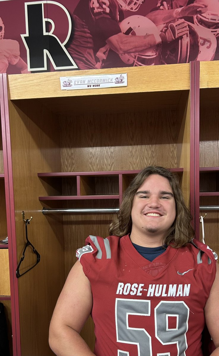 McEvanm76's tweet image. Had a great day today at @RoseHulmanFB Engineer Elite Prospect camp! Though there was weather I still show out rain or shine! Thank you to @CoachSkibba for the coaching and tips and @CoachZachMetz for the invite!