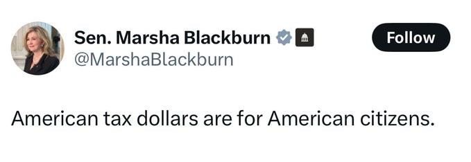 Then why do you vote to give American tax dollars to Israel?