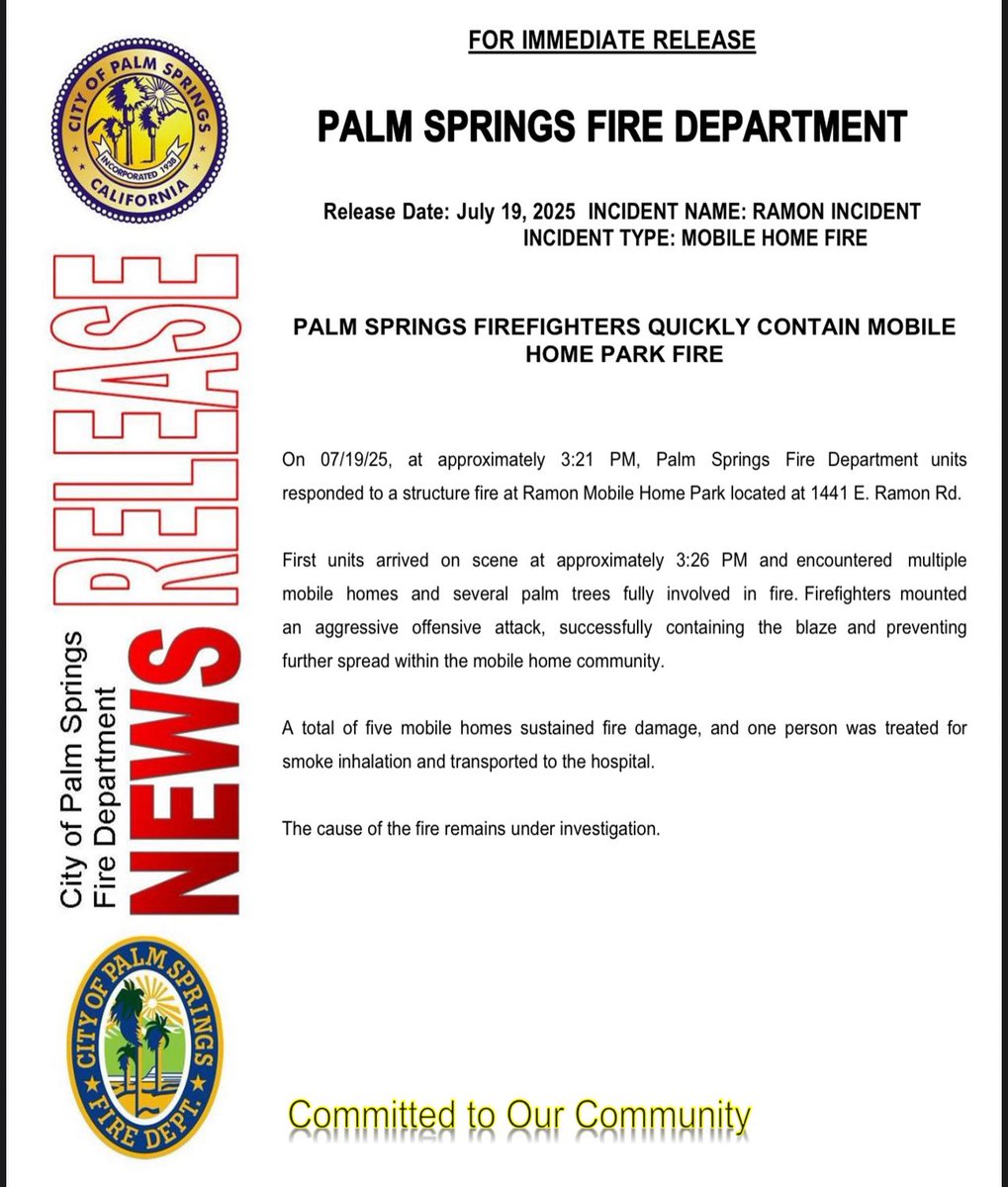 News Release. #committed