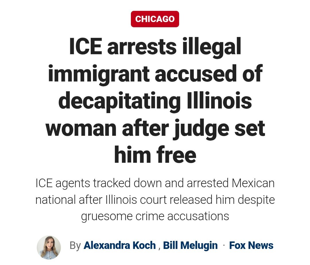 ILFreedomCaucus's tweet image. ICE IS MAKING ILLINOIS SAFER
Once again, ICE has stepped up where Governor JB Pritzker has failed. After a judge released a dangerous illegal immigrant accused of brutally killing and concealing the body of a woman, ICE was able to arrest him and make another community safer.…