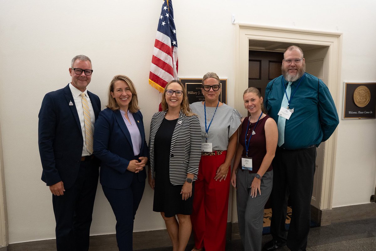 RepScholten's tweet image. My mom spent her career as a special education educator, and I know firsthand how much these educators care for their students and their future successes. Great to meet with West Michigan special education educators today to reaffirm my support for their work to educate our…