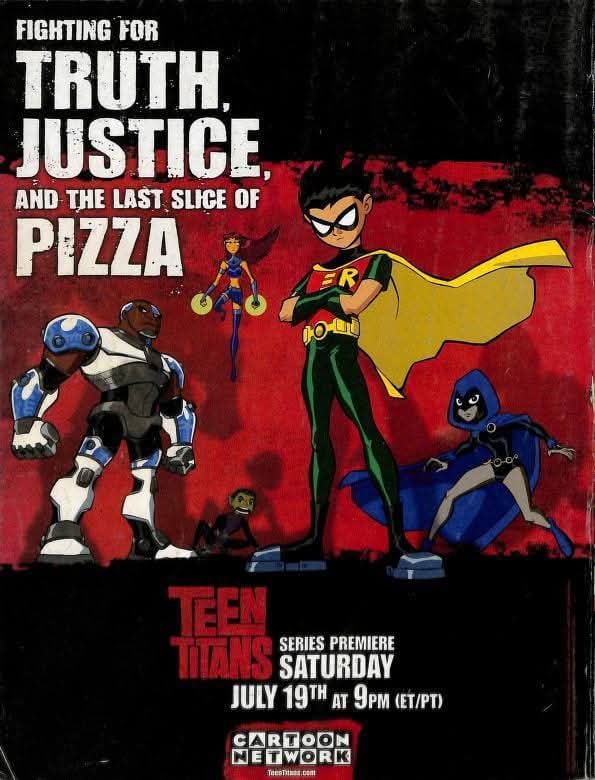 JeremyLeeTweets's tweet image. On this day in 2003, Teen Titans premiered on Cartoon Network! It was created so a younger age range could have a great superhero show and it became the most successful new series for CN at the time seeing a 78% spike of new viewers aged 6-11.
#teentitans #2000s