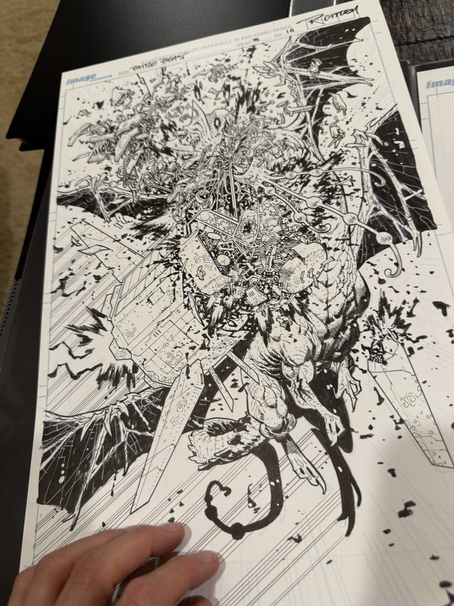 RyanOttley's tweet image. A page. A quiet gentle moment from our Battle Beast book.