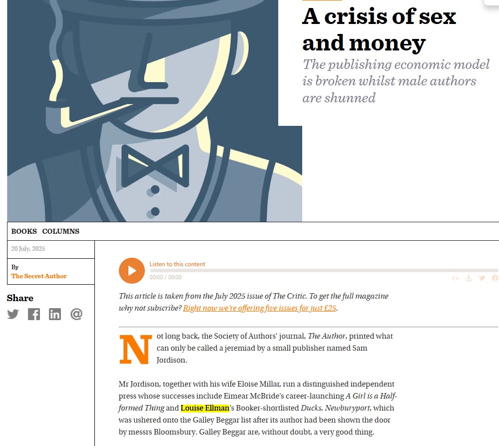 Michael Orthofer (@maorthofer) on Twitter photo I'm impressed: it takes some doing to mention a <a href="/TheBookerPrizes/">The Booker Prizes</a>-shortlisted title and get both the author's first 𝑎𝑛𝑑 last name wrong. thecritic.co.uk/a-crisis-of-se… I'm impressed: it takes some doing to mention a <a href="/TheBookerPrizes/">The Booker Prizes</a>-shortlisted title and get both the author's first 𝑎𝑛𝑑 last name wrong. thecritic.co.uk/a-crisis-of-se…