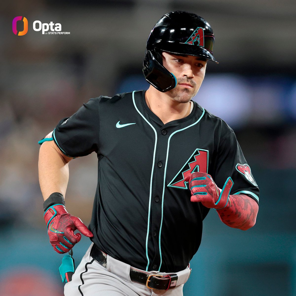 OptaSTATS's tweet image. In MLB history, only one player has had, over the course of his entire career (same season or not),
a season with 4 multi-homer games
a season with 3 multi-triple games
That one player is the @Dbacks' Corbin Carroll. He did both in the same year before the end of July.