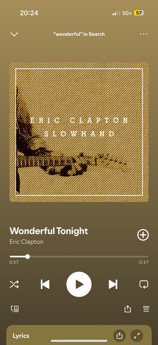 stevecring's tweet image. My Darling, you are Wonderful Tonight