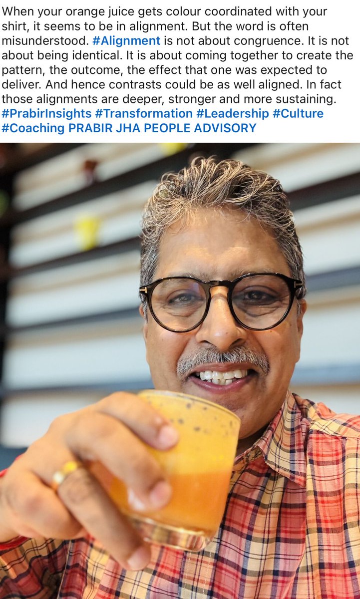 PrabirJha's tweet photo. #PrabirInsights #Alignment #Teams #Leadership #Culture #Coaching https://t.co/l7PLMAF4tP