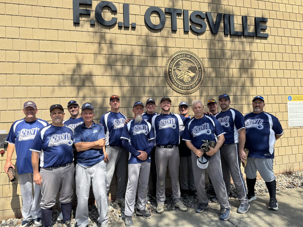 Erik Myer (@erik_myer) on Twitter photo We had an amazing day serving at FCI Otisville and the camp. Beautiful weather and some great games of softball. The gospel was shared and 17 men accepted Jesus as their Lord and Savior.
<a href="/SaintsPrison/">Saints Prison Ministry</a> <a href="/zeidlerjr/">Frank Zeidler</a> We had an amazing day serving at FCI Otisville and the camp. Beautiful weather and some great games of softball. The gospel was shared and 17 men accepted Jesus as their Lord and Savior.
<a href="/SaintsPrison/">Saints Prison Ministry</a> <a href="/zeidlerjr/">Frank Zeidler</a>