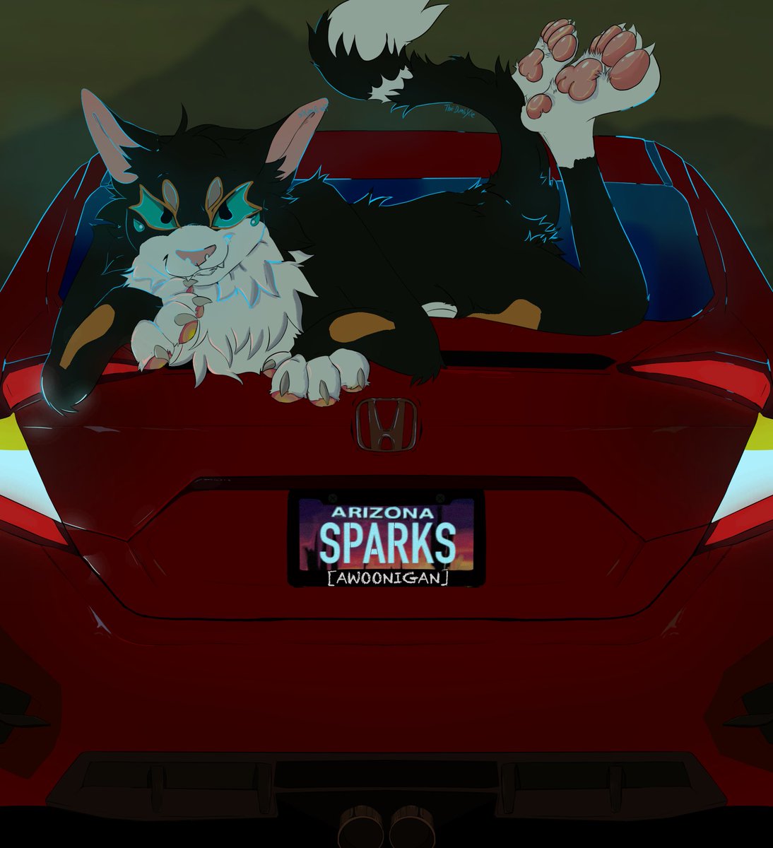 ThatDumbYote's tweet image. Finished for @SparksTheTux !!
