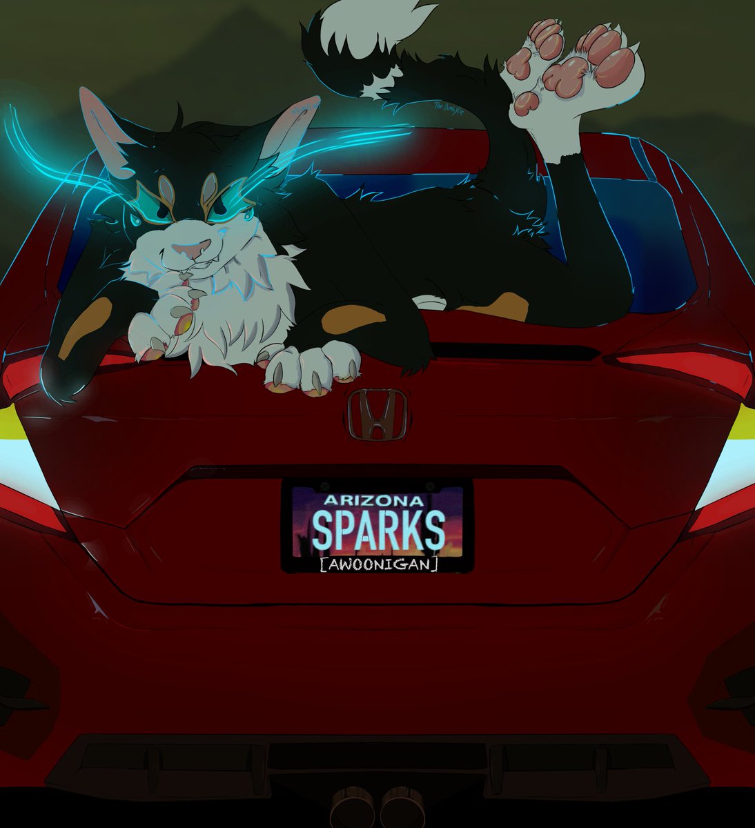 ThatDumbYote's tweet image. Finished for @SparksTheTux !!