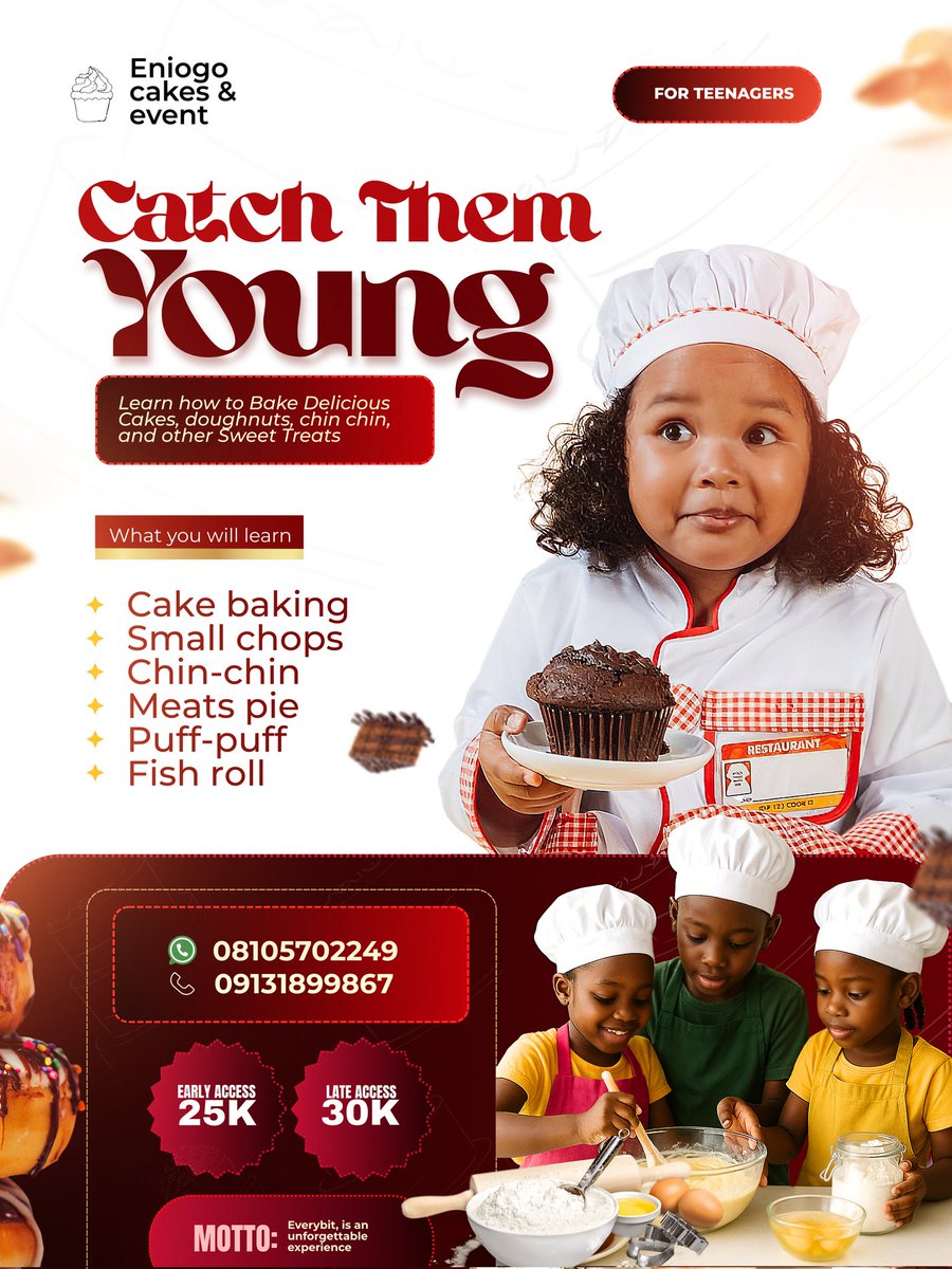 XPAXELS's tweet photo. Bringing out the best of the creativity to catch the audience attention 🥰.
Business flyer for baking training ✍️ https://t.co/CsFvCKxU1n